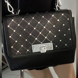 Michael Kors Black Quilted Crossbody Bag/ please check picture & lock bag